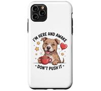 Pit Bull Coffee Quote - Sarcastic Pittie Attitude Case for iPhone 11 Pro Max
