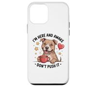 Pit Bull Coffee Quote - Sarcastic Pittie Attitude Case for iPhone 12 mini