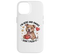 Pit Bull Coffee Quote - Sarcastic Pittie Attitude Case for iPhone 14