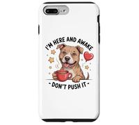 Pit Bull Coffee Quote - Sarcastic Pittie Attitude Case for iPhone 7 Plus/8 Plus