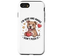 Pit Bull Coffee Quote - Sarcastic Pittie Attitude Case for iPhone SE (2020) / 7 / 8