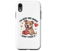 Pit Bull Coffee Quote - Sarcastic Pittie Attitude Case for iPhone XR