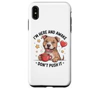 Pit Bull Coffee Quote - Sarcastic Pittie Attitude Case for iPhone XS Max