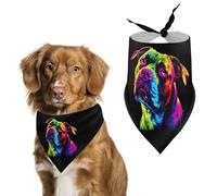 Pit Bull Dog Lover Cute Dog Bandanna Scarf Printed Adjustable Triangle Pet Kerchief for Dogs And Cats