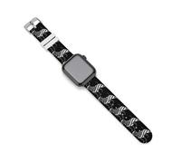 Pit Bull Dog U.S.A. Flag Silicone Watch Band Compatible with IWatch Series Ultra 1, 2, Series 9, 8, 7, 6, 5, 4, 3, 2, 1, SE