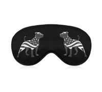 Pit Bull Dog U.S.A. Flag Sleep Eye Mask Night Shade Cover Soft Adjustable for Travel Naps