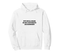 Pit Bull Hair Is My Favorite Accessory Funny Dog Lover Pullover Hoodie