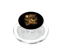 Pit Bull Howling To The Moon Forest Landscape Mountain PopSockets PopGrip for MagSafe