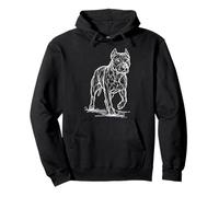 Pit Bull Line Art Pullover Hoodie