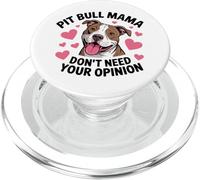 Pit Bull Mama Funny Pittie Dog Mom Sarcastic Pitbull PopSockets PopGrip for MagSafe