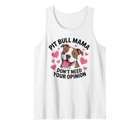 Pit Bull Mama Funny Pittie Dog Mom Sarcastic Pitbull Tank Top