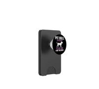 Pit Bull Mom Fear Me Not The Dog Paw Print PopSockets PopWallet for MagSafe