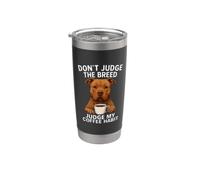 Pit Bull Pitbull Pittie Stop Discrimination Coffee Lover Stainless Steel Insulated Tumbler