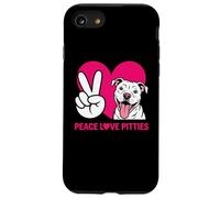 Pit Bull Pittie Peace Love Funny Rescue Dog Lover Case for iPhone SE (2020) / 7/8