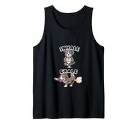 Pit Bull Practicing Yoga Inhale - exale DIGOR Funny Tank Top