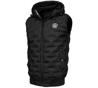 Pit Bull - Quilted Hooded Vest CARVER Black - Black - S