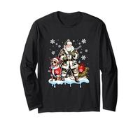 Pit Bull Sunglasses Santa Go Hunting Hunter Christmas Owner Long Sleeve T-Shirt