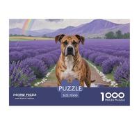 Pit Bull Terrier 1000 Piece Puzzle Educational Games Cute Dog Colourful,Fun,Challenging And Brainteasing Adults Jigsaw Puzzle Fun Present & Activity for Home70x50cm/1000pcs