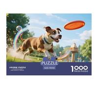 Pit Bull Terrier1000 Piece Jigsaw Puzzle for Adultspet Dog Perfect for Relaxation, Creativity, Gift, 1000 Pieces, for Women, Men, Brain-Teasing Gift70x50cm/1000pcs
