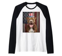 Pit Bulls Bull Dog Pitties QuarterMillennium Raglan Baseball Tee