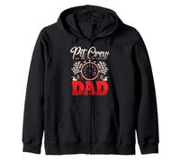 Pit Crew Dad Race Car Racing Birthday Party Zip Hoodie