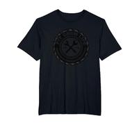 Pit Crew Life: Go FTE Mechanic Pride Tire Emblem T-Shirt, Men's Big and Tall, Black, 4X Tall
