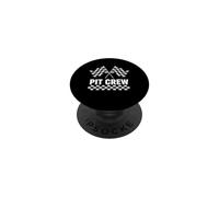 Pit Crew Racing Flag Auto Men Women Auto PopSockets Adhesive PopGrip
