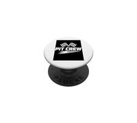 Pit Crew Racing Flag Auto Men Women Auto PopSockets Adhesive PopGrip