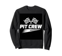 Pit Crew Racing Flag Auto Men Women Auto Sweatshirt