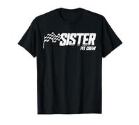 Pit Crew Sister Race Birthday Matching Family Racing Sister T-Shirt