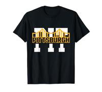 Pit Pittsburgh Bold Typography with Iconic Bridge T-Shirt