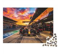 Pit Stop Jigsaw Puzzle 1000 Pieces Recycled FormulaRacing Puzzles for Boy & Girl Parent Child Game Props Developing Boy & Girl‘s Intelligence Educational 52x38cm/1000pcs