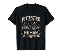 Pit Tested Human Approved Metal Crowd Surf Humor Value Graphic T-Shirt