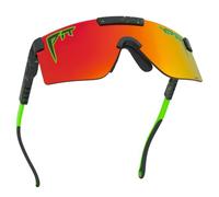Pit Viper Sunglasses I The Original 2.0 I Regular Fit I HDPV Polarized Lens, Indestructible Frame I Turbo Adjustable for Perfect Fit I Micro Fiber Bag & Retainer Straps I Orange Lens, Black Frame