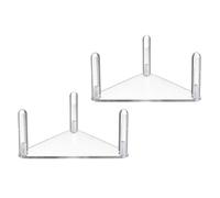 Pitadue 2 Clear Acrylic Football Holders - Portable Modern Shelves For Sports Showcase Or Office Home Office Store Decors Rack