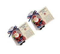 Pitadue 250th Anniversary Santa Hug Ornament Shatterproof Acrylic Christmas Tree Decoration for Home Holiday Party Acrylic Christmas Hugging Santa Historical Christmas Party Accessory