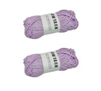 Pitadue 2PCS Polyester Yarn Glow In The Dark Knitting Yarn 49 Yards Per Roll Yarn For Beginners Knitting Handcraft