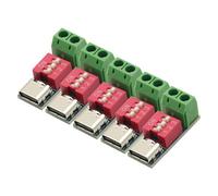 Pitadue 5Pcs 5V-20V Adjustable Power Module Fast Charging Decoy Charging Adapter 5-20V Programmable USB Type C