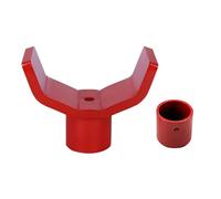 Pitadue Adjustable Bottle Jacking Adapter with Steel Sleeve for 1.97 Inch Jacking Seat Vehicle Maintenance Emergencies Roadside Assistance Jacking Adapter