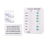 Pitadue Dog Feeding Reminder Pet Feeding Chart Easy To Mount Sticker And Food To Feed Your