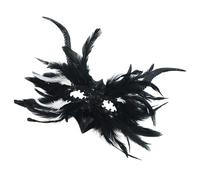 Pitadue Feathered Ravens Masquerades Venetians Halloween Christmas Cosplay Party Half Face Eye Cosplay Props Masquerades