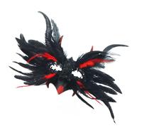 Pitadue Feathered Ravens Masquerades Venetians Halloween Christmas Cosplay Party Half Face Eye Cosplay Props Masquerades