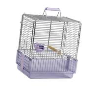 Pitadue Folding Stainless Steel Bird Cage with Safe Durability Transporting Birdcage for Birds and Small Animals Outdoor Small