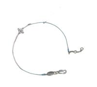 Pitadue Four Point Star Rhinestones Chain with Secure Clasp for Sensitive Skin Stackable Accessories Versatile Stacking Bracelets