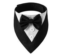 Pitadue Gentlemen Styles Pet Bandana Adjustable Washable Dog Cats Neckerchief for Birthday Party Christmas Gathering Bowtie Bowtie