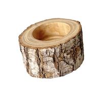 Pitadue Handcrafted Tree Stumps Styles Coleoptera Food Tray Gnawing Toy for and Other Crawling Pet Natural Wood Feeding Platform for and Rhinocero with Wide Climbing Surfaces and Stable Base