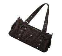 Pitadue Leopards Pattern Shoulder Bag Nylon Underarm Bags Lightweight Handbag Crossbody Purse Suitable For Various Occasion Practical Washable Underarm Bag