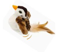 Pitadue Lovely Decorative Plush Bird Cats Toy with Flapping Motion and Sound with Sound Attract Attention Fun Safe Toy