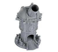 Pitadue Modern Circular Dices Tower Collectible Resin Art Piece for Creative Storytelling and Gift Giving Sci Fi Sphere Dices Display Model