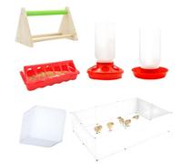 Pitadue Pack of 1 Direct Current Use Brooding Structure for Juvenile Chickens Including Supplier Drinker Heating Lamp Biddy Stove Easy Neat Heating Biddy Lamp Set